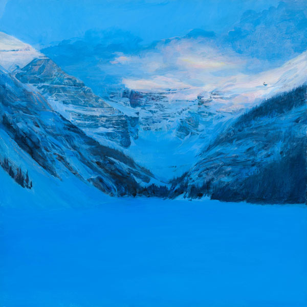 Sunrise Lake Louise- Canadian landscape painting print