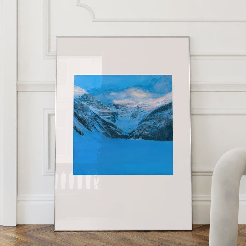 Sunrise Lake Louise- Canadian landscape painting print