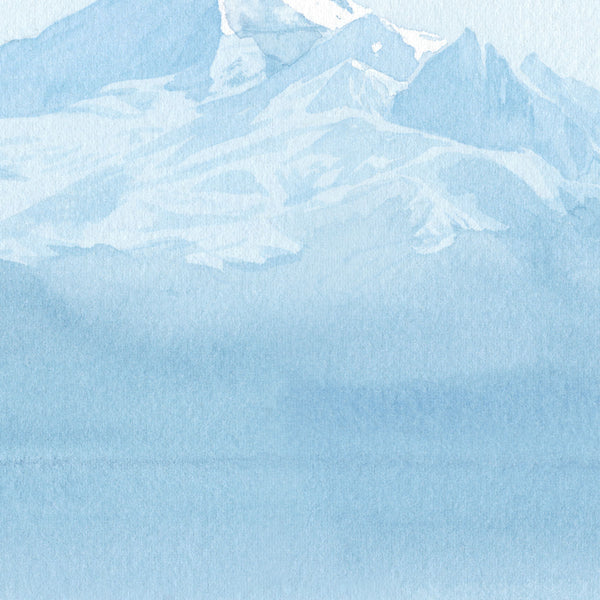 Mount Baker watercolour painting prints