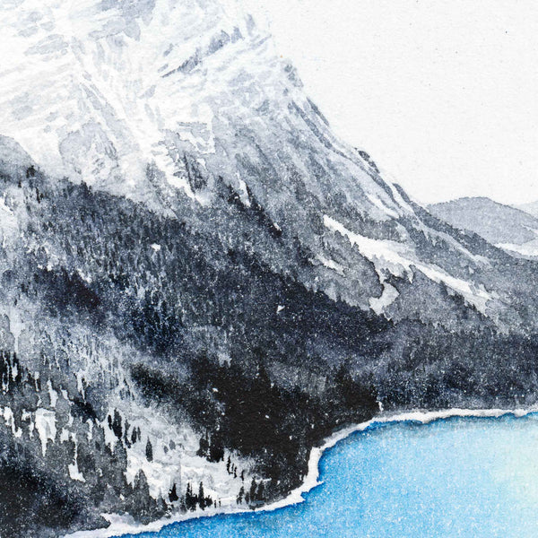 FEB22, Peyto Lake watercolour print